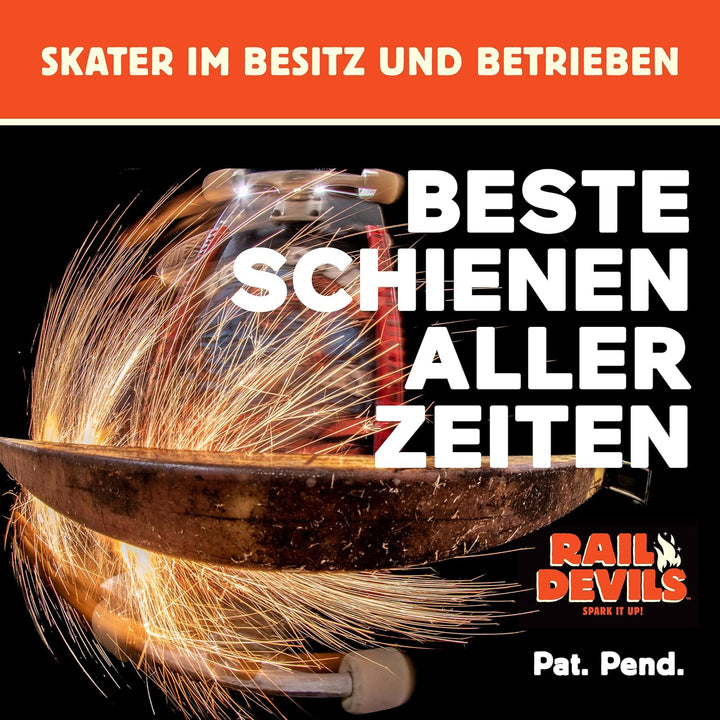 The Original Tail Devil Spark It Up! ® Funkenplatte für Skateboard für Kinder ab 8 Jahre & Erwachsen