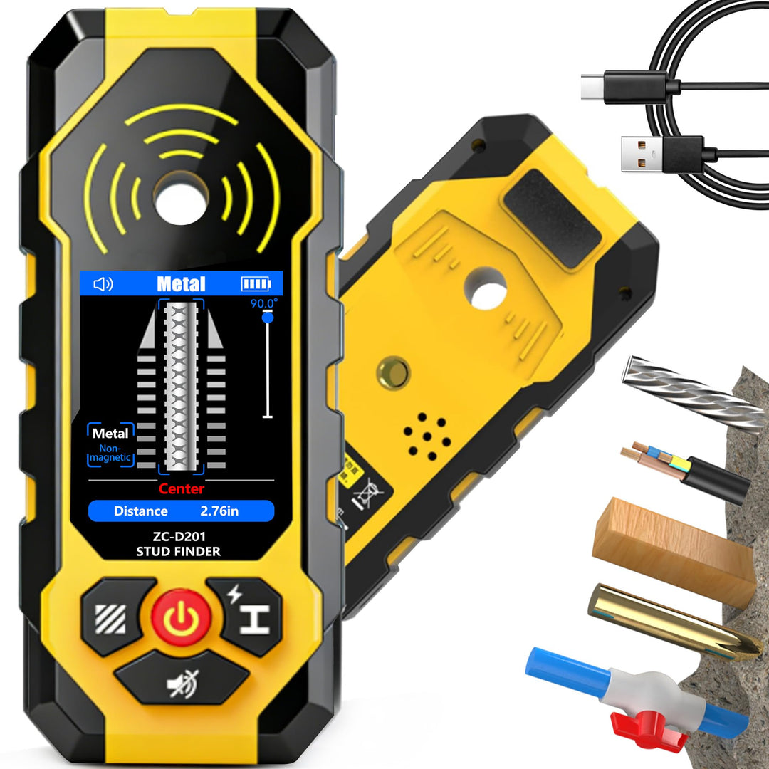 Ortungsgerät Leitungssucher 4 in1 Professioneller Multifunktionaler Wand Scanner Detektor für Holz,