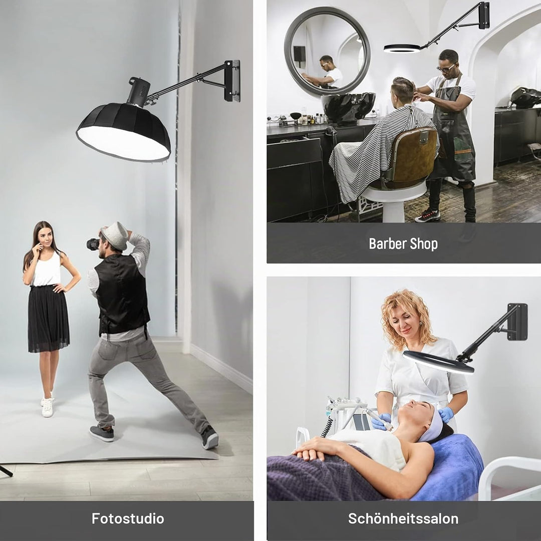 NEEWER Wandmontage Dreieck Boom Arm für Fotografie Blitzlicht, Monolight, Softbox, Regenschirm, Refl