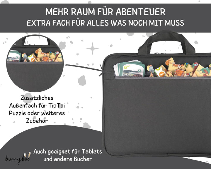 bunnyboo Tasche für TipToi - Platz für bis zu 8 Bücher - TipToi Starterset mit Einsatz für Tiptoi St