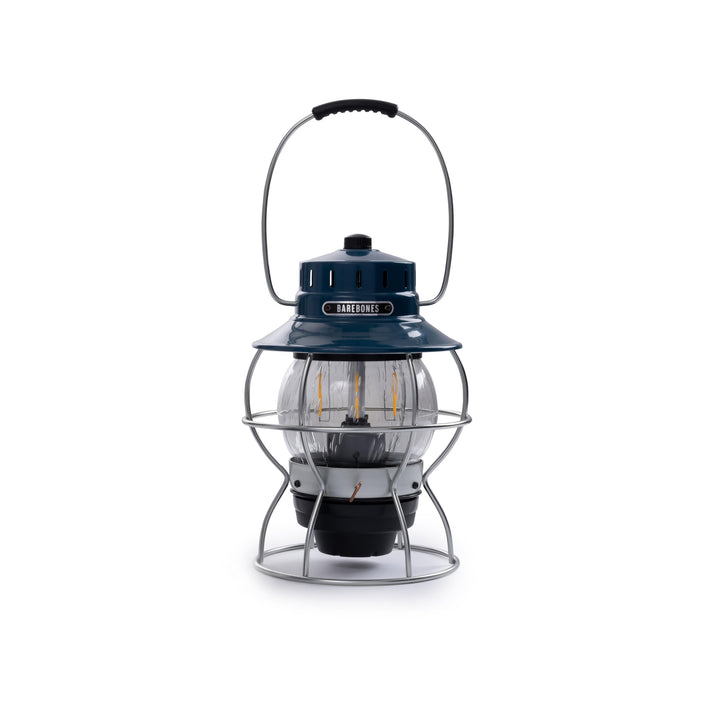 Barebones Living Railroad Lantern Ocean Blue Ozeanblau, Ozeanblau