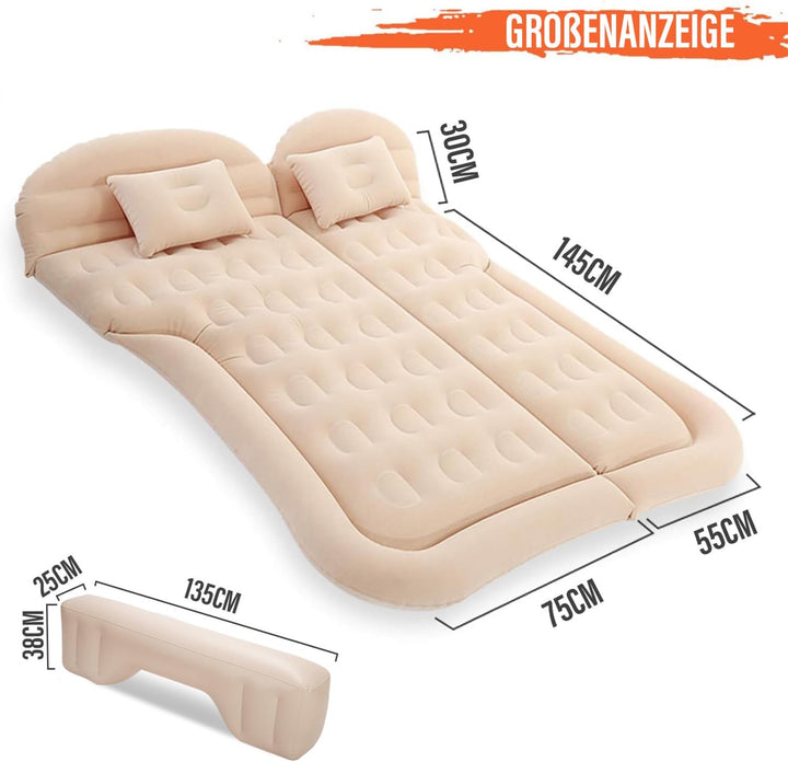 Ergocar Auto Luftmatratze SUV Aufblasbare Matratze mit Pumpe MPV Air Bett Camping Auto Kissen Erhöht