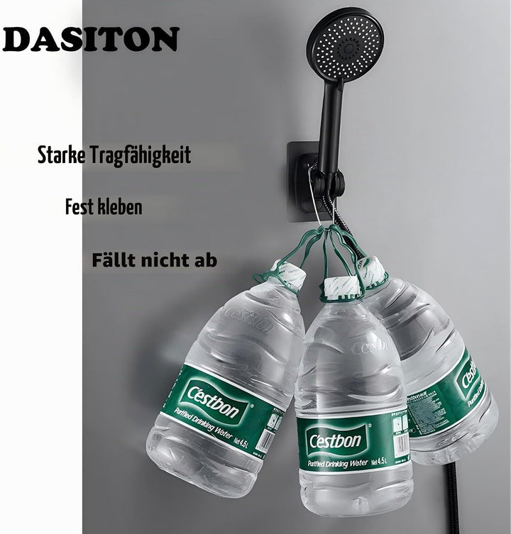 DASITON Duschkopfhalterung ohne Bohren, Handbrause Halter Winkel verstellbar, Duschkopf Halterung mi