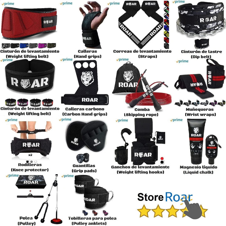 Roar® Gym Belt Men, Gym Gürtel, Gürtel Gewichtheben, Gewicht Gürtel Mit Kette, Dip Belt, Gürtel Fitn