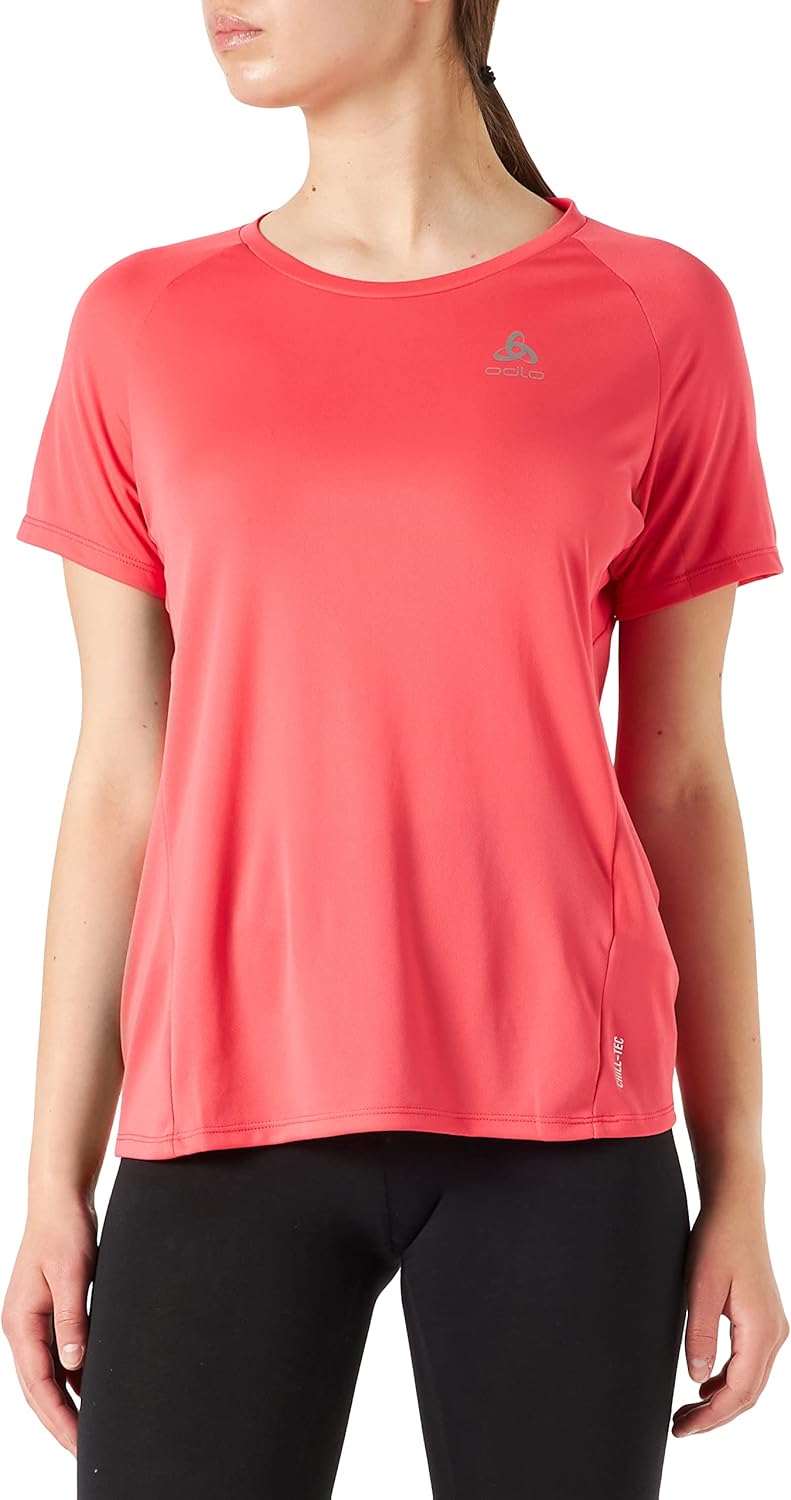Odlo Damen Essential Chill-tec_313481 Kurzarm Laufshirt (1er Pack) XS Paradise Pink, XS Paradise Pin