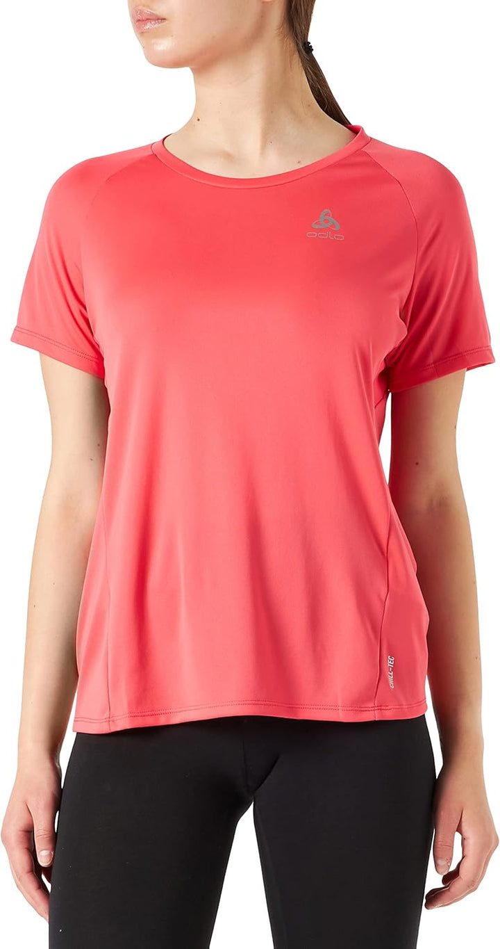 Odlo Damen Essential Chill-tec_313481 Kurzarm Laufshirt (1er Pack) XS Paradise Pink, XS Paradise Pin