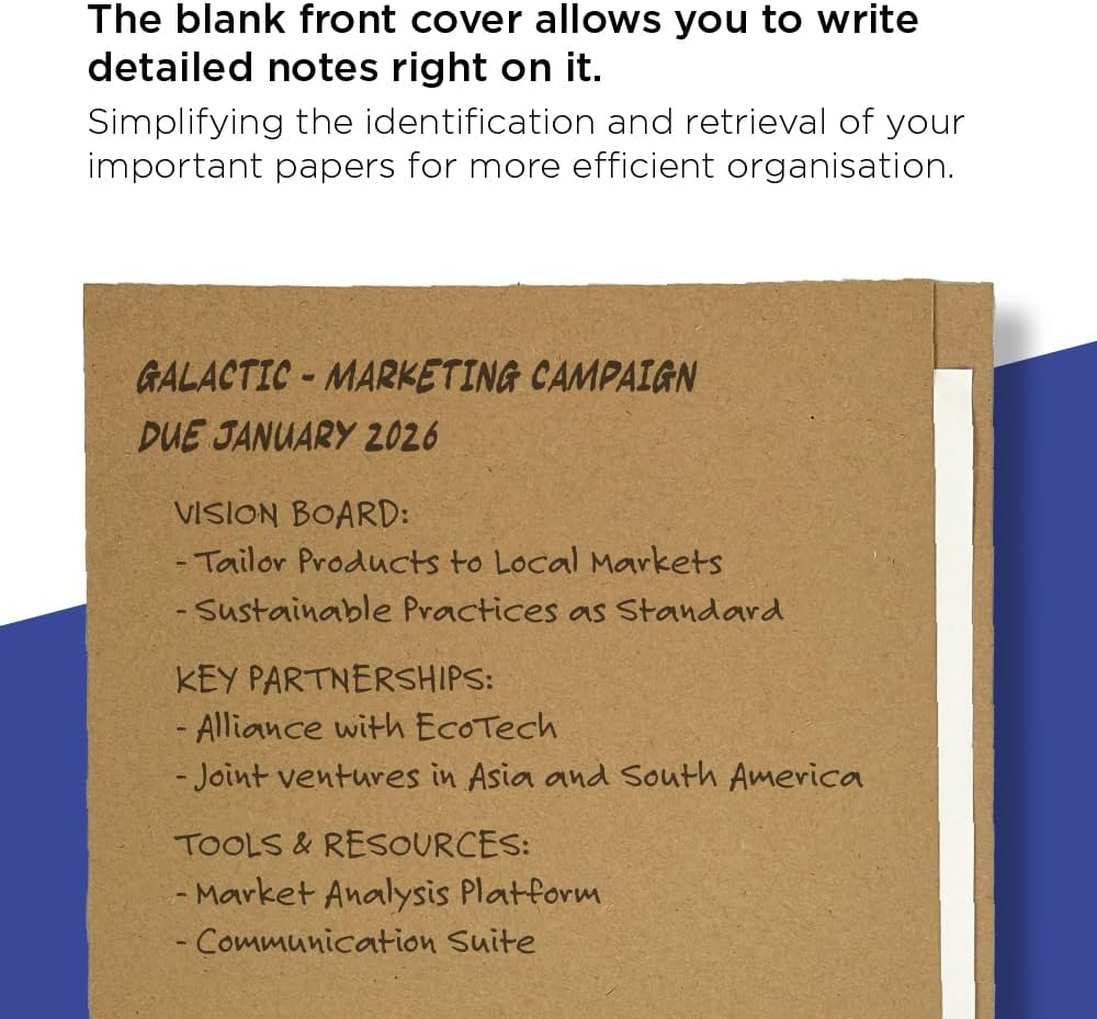 Guildhall Aktendeckel Manila 315 g/m² Folio-Format 100 Stück braun Lederfarben, Lederfarben