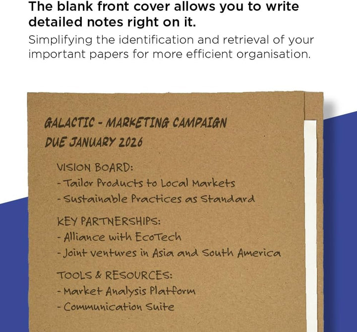 Guildhall Aktendeckel Manila 315 g/m² Folio-Format 100 Stück braun Lederfarben, Lederfarben