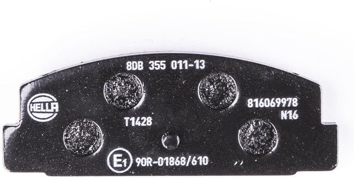HELLA 8DB 355 011-131 Bremsbeläge - nicht für Verschleisswarnanzeige vorbereitet - T1428 - für u.a.