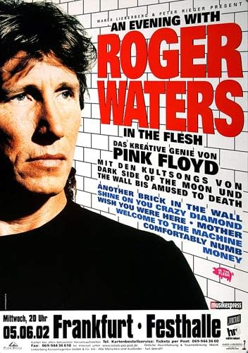 Roger Waters - In The Flash, Frankfurt 2002 » Konzertplakat/Premium Poster | Live Konzert Veranstalt