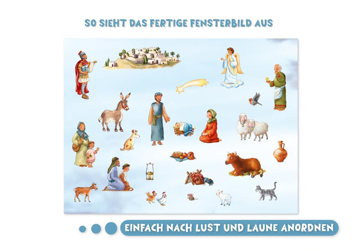Lukas auf dem Weg nach Bethlehem: Ein Adventskalender zum Vorlesen und Gestalten eines Fensterbilds