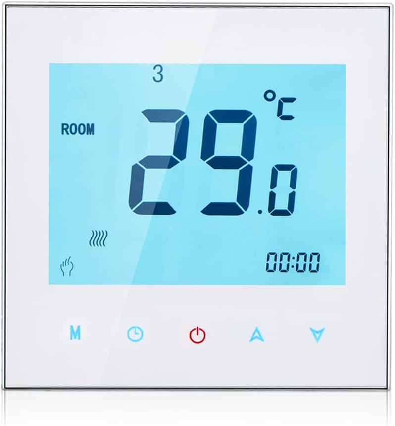 Decdeal Smart Thermostate Raumthermostat,Wasser Heizung Warmwasser Thermostate,Programmierbar 5A Han