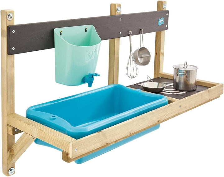 TP Toys 297 Kitchen Holz Deluxe Mud Küche Spielhaus Zubehör, grün, 36 x 81 x 56 cm Einzelbett, Einze