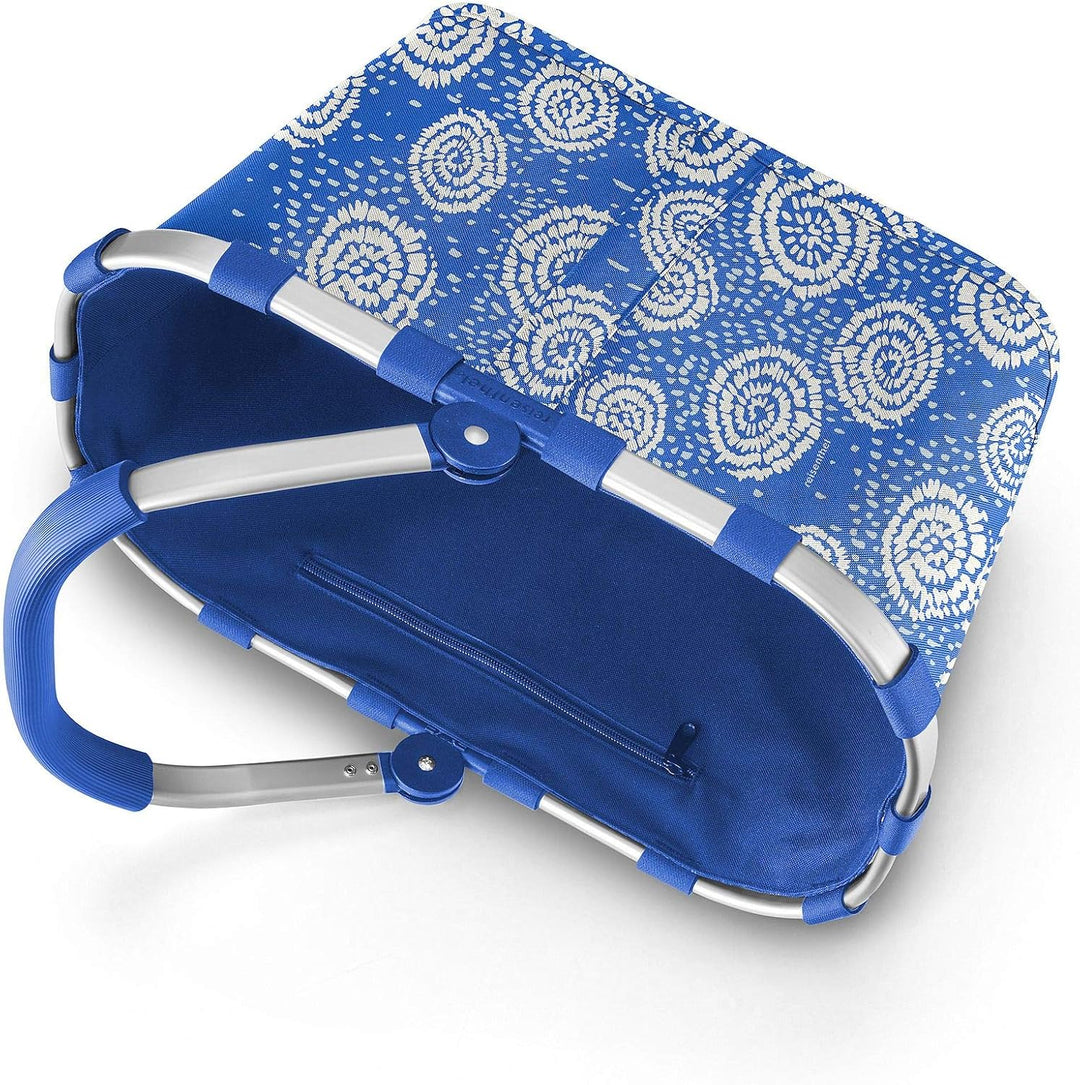 reisenthel carrybag Batik Blue – Stabiler Einkaufskorb mit viel Stauraum und praktischer Innentasche