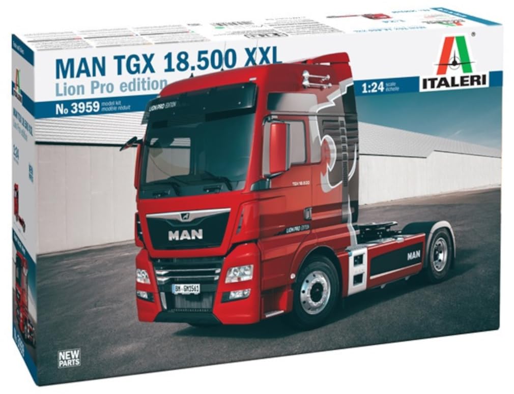 Italeri 3959 1:24 Man TGX XXL D38 - Bausatz, Standmodellbau, Basteln, Hobby, Kleben, Plastikbausatz,