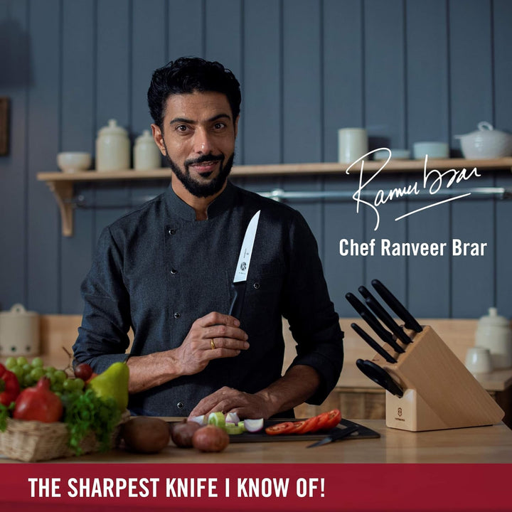 Victorinox Fibrox Ausbeinmesser, Swiss Made, 12cm Flexible Klinge, Rutschfest, rostfrei, Edelstahl,