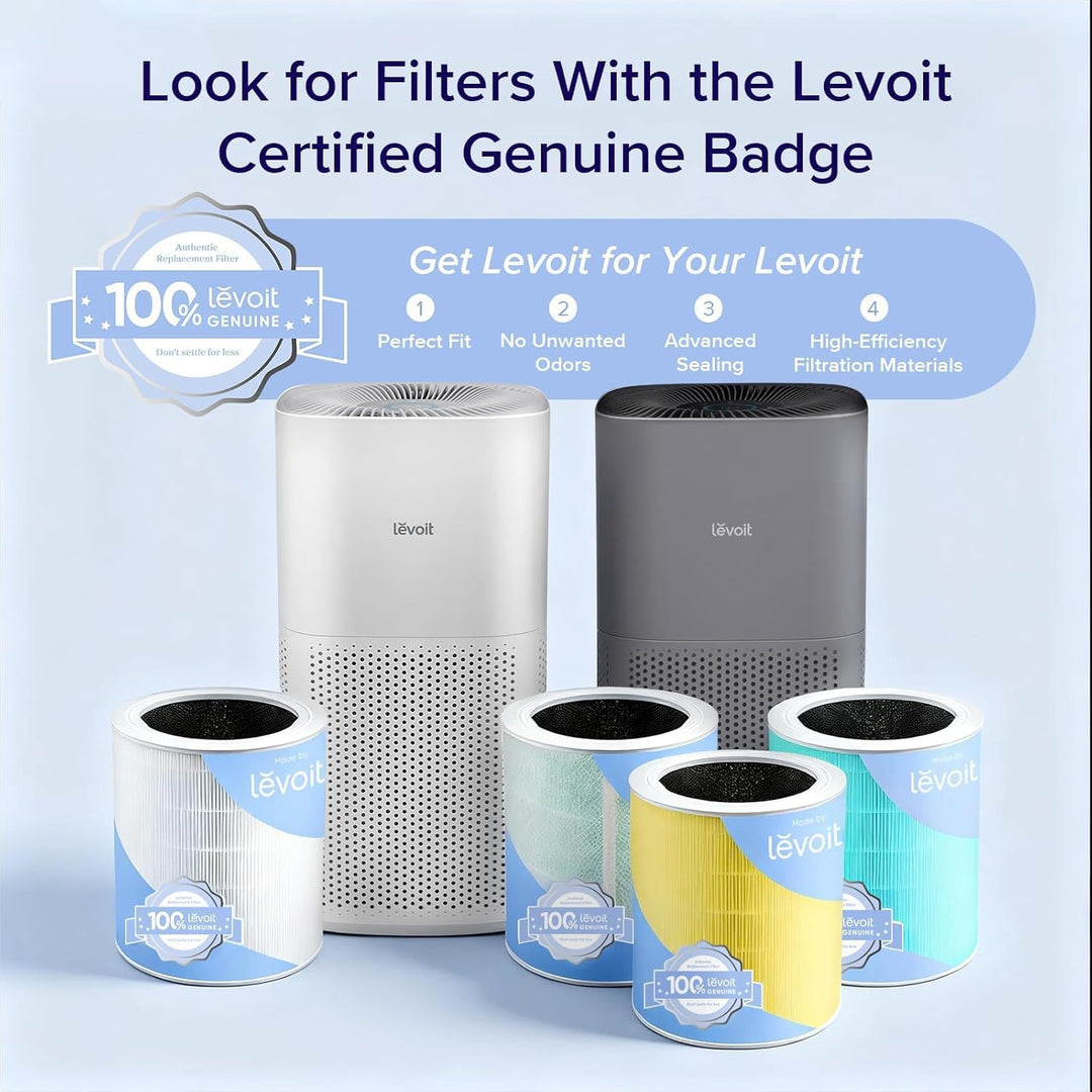 LEVOIT HEPA Luftreiniger für Raucherzimmer Allergiker, CADR 697m³/h bis 147㎡ Wohnung, PM2,5 Luftqual