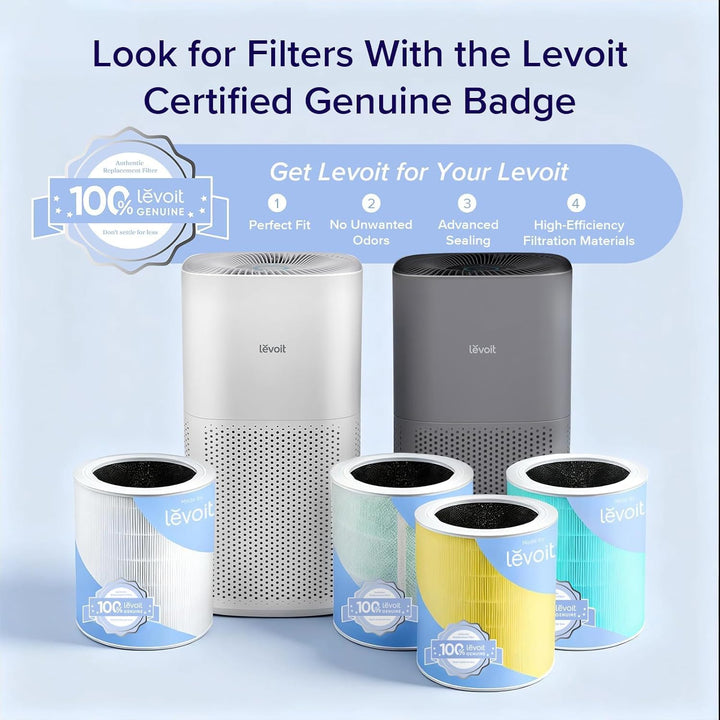 LEVOIT HEPA Luftreiniger für Raucherzimmer Allergiker, CADR 697m³/h bis 147㎡ Wohnung, PM2,5 Luftqual