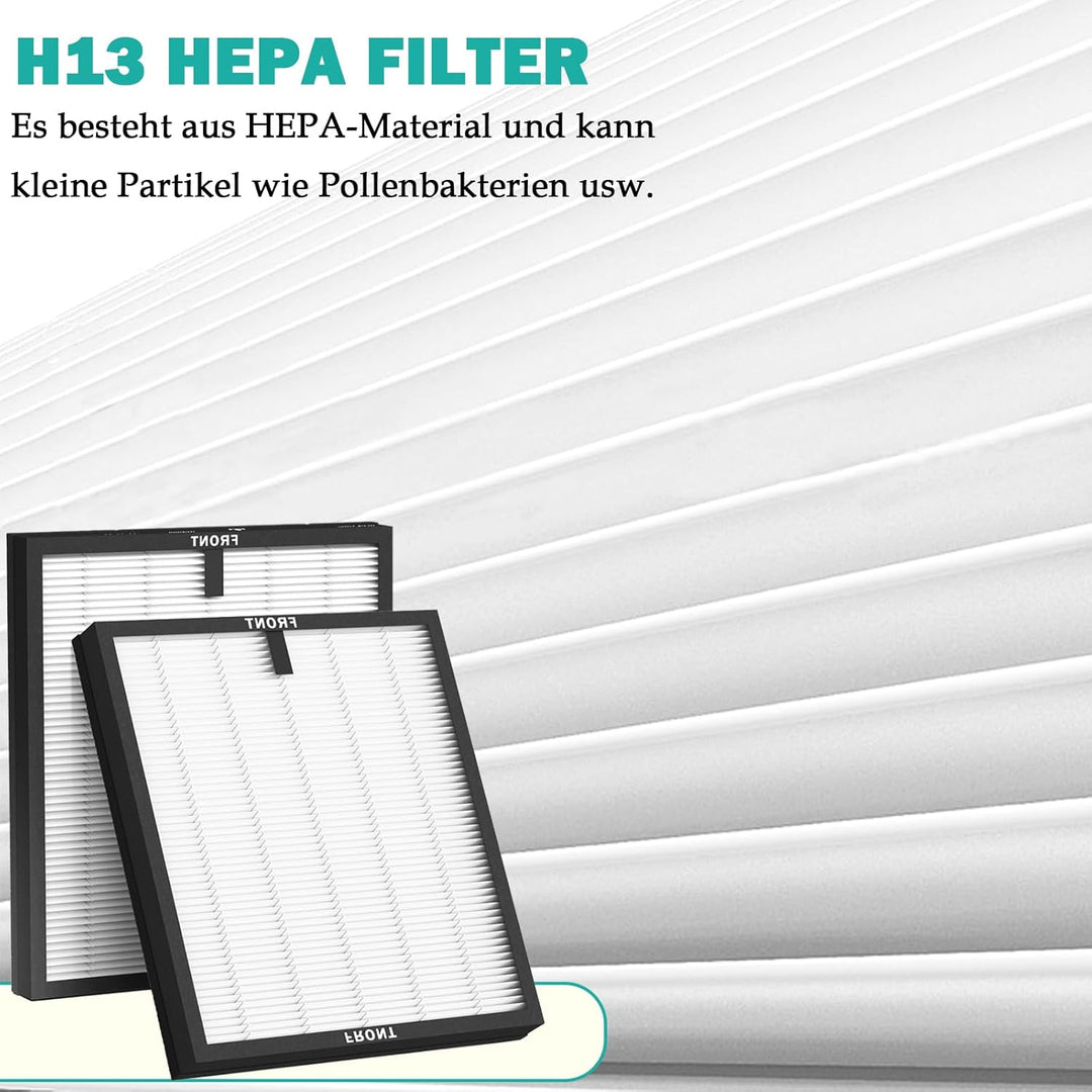 HY4866 Ersatzfilter für MORENTO HY4866 Luftreiniger 3-in-1 H13 Ersatz HEPA Filter Hocheffizienter Ak