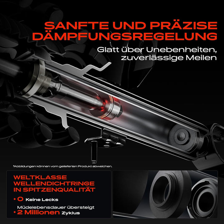 Frankberg 2x Stossdämpfer Gasdruck Hinterachse Kompatibel mit Land Cruiser 100 FZJ1 UZJ1 2002-2007 L