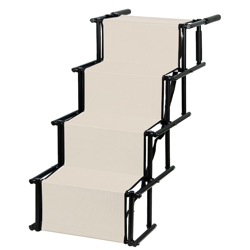 OHMG Hundetreppe Auto,Hunderampe Auto klappbar,Einstiegshilfe Hund Auto,Rampe Hund,Treppen/Stufen Fü