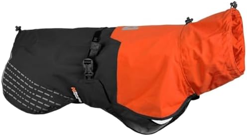 Non-stop dogwear Fjord Raincoat orange/Black |2963| Regenschutz in vielen Grössen, Grösse:70, 70