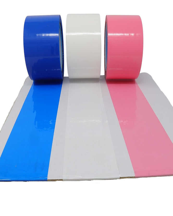 gws Verpackungs-Set mit robustem Lager/-Industrie Abroller und 6 Rollen Pink 66m x 50mm zum Verpacke