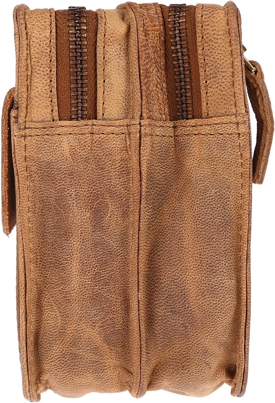 Christian Wippermann Herren echt Leder Handgelenktasche Herrenhandtasche Dokumententasche Tasche Dop
