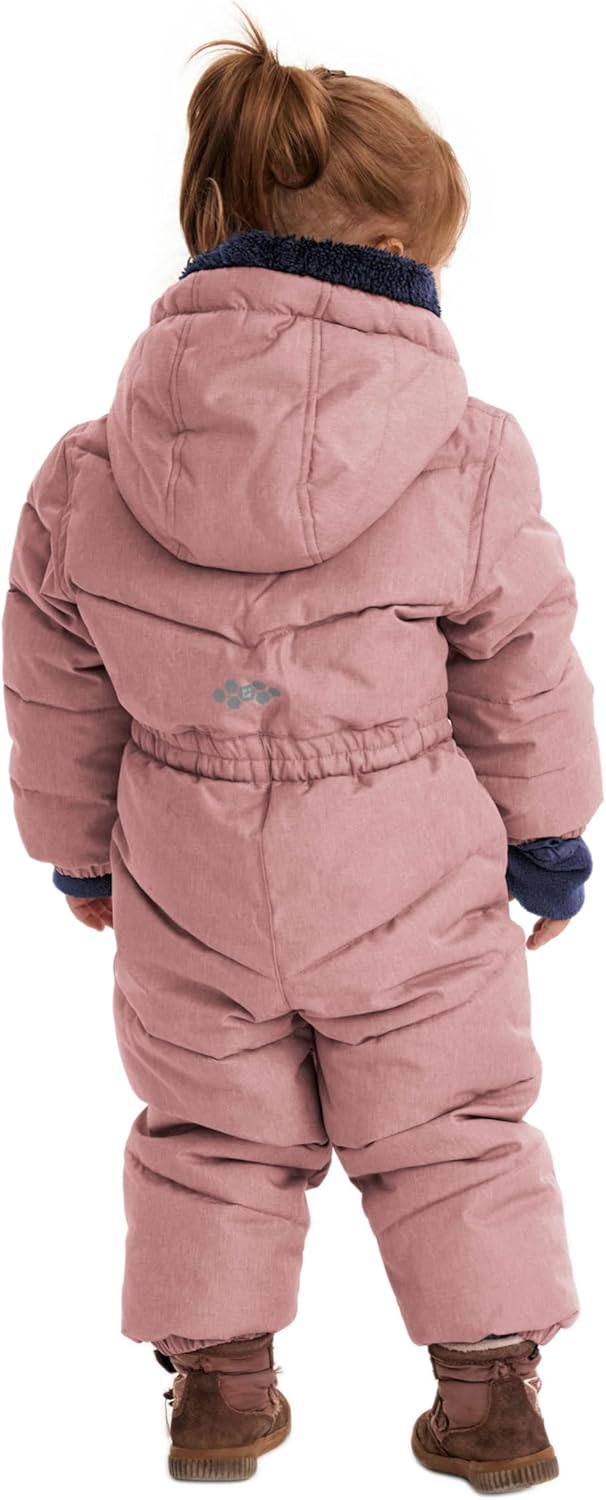 Killtec Unisex Kinder Karter Mini Overall In Daunenoptik Mit Kapuze 98-104 rose, 98-104 rose
