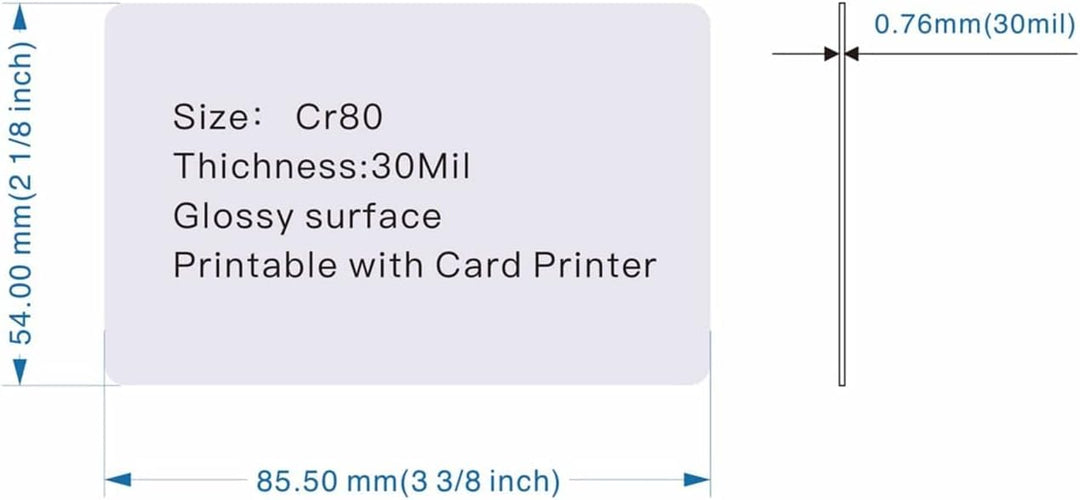 YARONGTECH rfid 125KHz Proximity Tür Control Entry Zugang EM card-0.9 mm-100pcs 100 Stück, 100 Stück