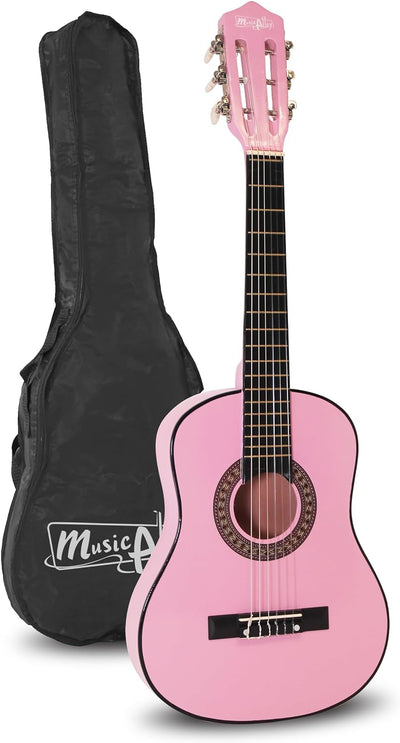 Music Alley MA-51 Classical Acoustic Guitar Kids Guitar and Junior Guitar Pink, Pink