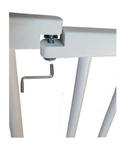 Absperrgitter Türschutzgitter Treppenschutzgitter 119 bis 368 cm massiv Weiss (119cm) 119 cm (1er Pa