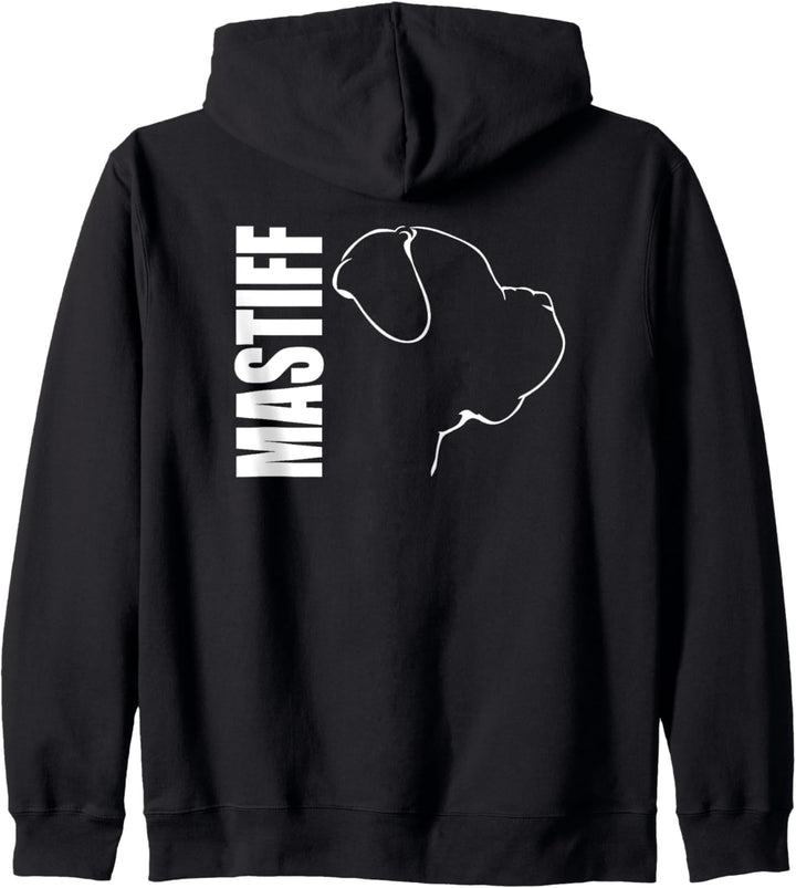 Mastiff Profil Hunderasse Hund Hunde Kapuzenjacke