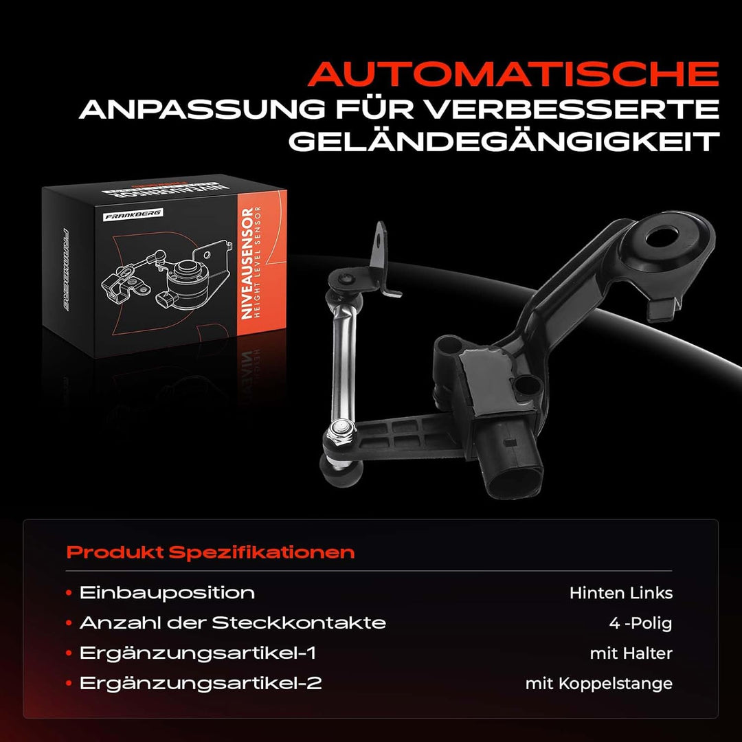 Niveausensor Leuchtweitenregulierung Hinten Links für A6 4G2 4GC 4G5 4GD A7 4GA 4GF Q5 8RB 2008-2018