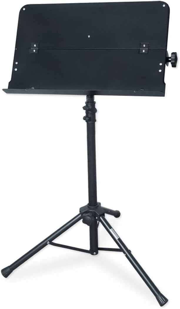 keepdrum MUS021 Notenpult Notenständer Pult Schwarz klappbar