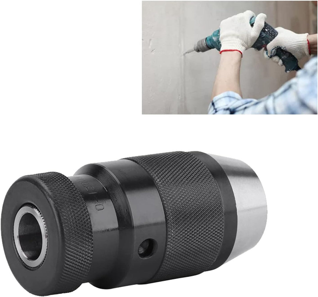 1 Stücke 0-13 Mm 1/2 "Stahl Selbstspannende Schnellspannbohrfutter B16 Bohrfutter Bohrfutter für Dre