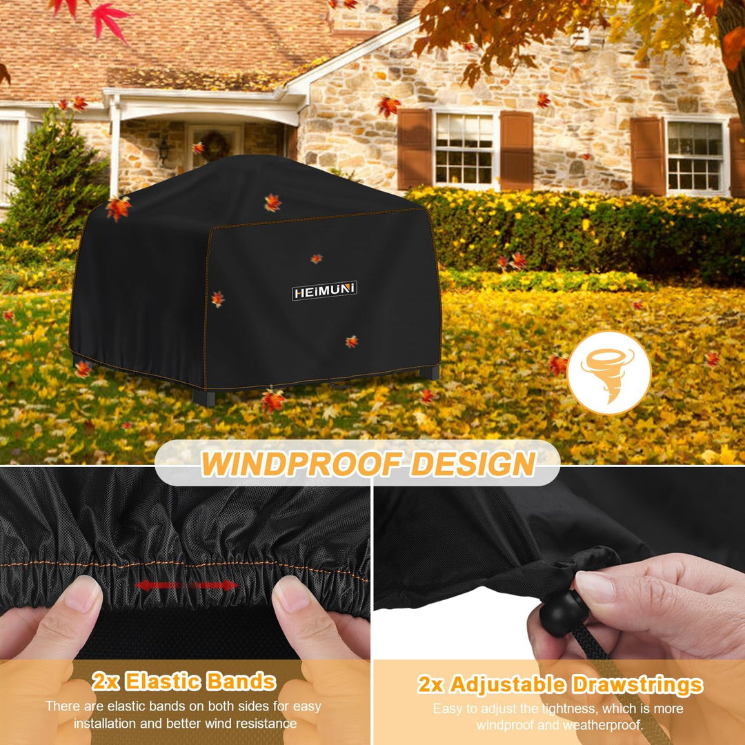 Grillabdeckung Wetterfest 61x48x34cm Grill Abdeckhaube Wasserdicht, Abdeckplane Grill Grillhaube UV-