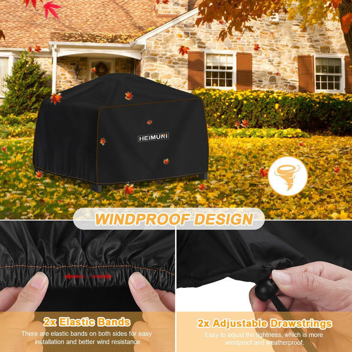 Grillabdeckung Wetterfest 61x48x34cm Grill Abdeckhaube Wasserdicht, Abdeckplane Grill Grillhaube UV-