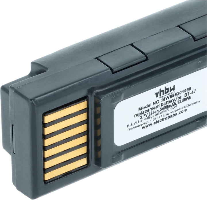 vhbw Akku kompatibel mit Datalogic Gryphon GM4500 | 4500, GBT4500 Barcodescanner POS (3400 mAh, 3,7