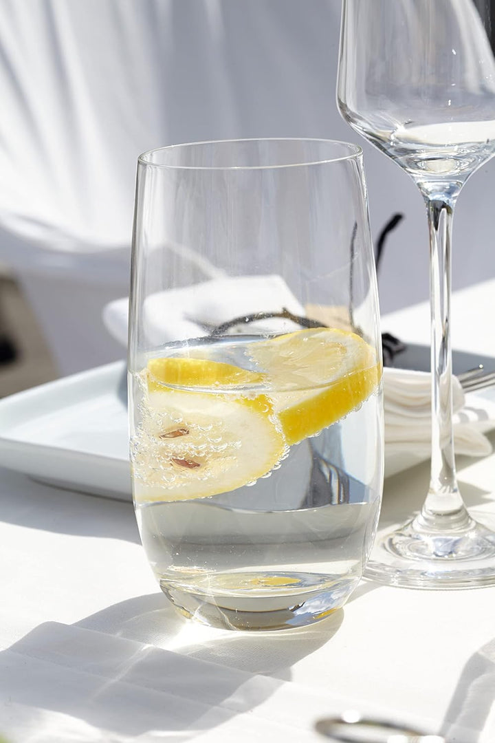 Leonardo Tivoli Trink-Gläser 6er Set, spülmaschinenfeste Wasser-Gläser, Trink-Becher aus Glas im mod
