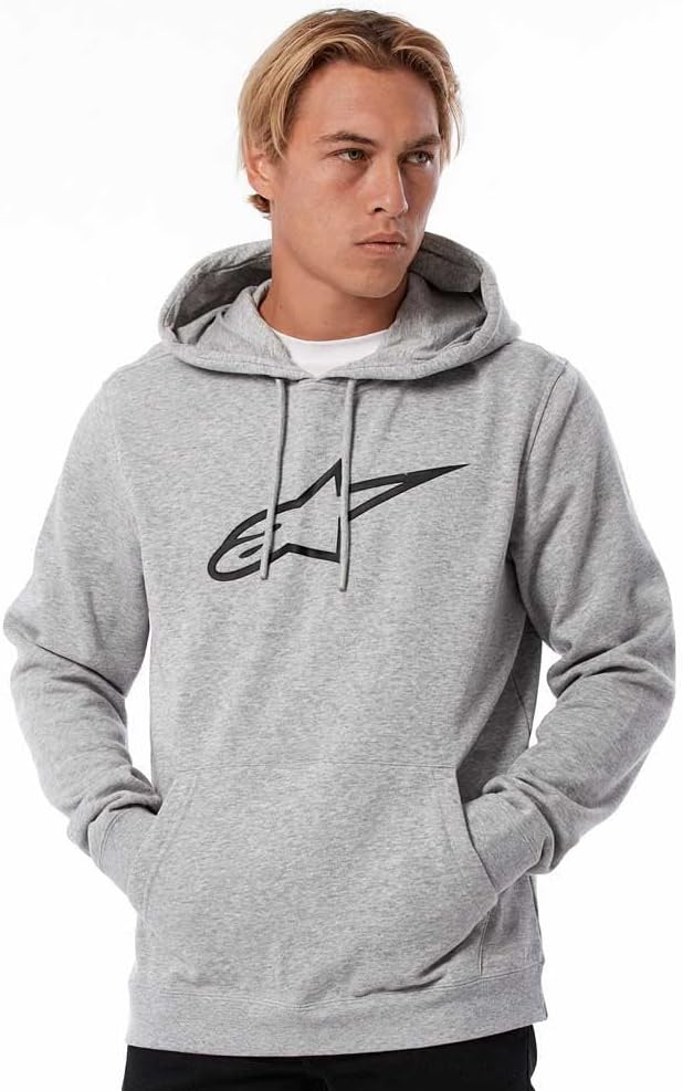 Alpinestars - Ageless V2 Hoodie - Herren Kapuzenpullover - Sportlicher Sweatshirt XL Grey Heather/Bl