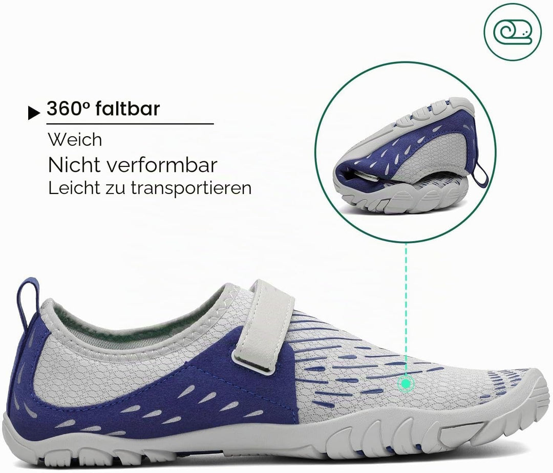 SAGUARO Badeschuhe für Herren Damen - 7/9 Drainagelöcher Schnelltrocknende rutschfest, Gr 35-48 45 E