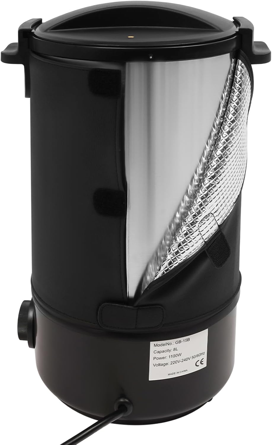 Bagyaluu Wachsschmelzer, 8L Elektrischer Wachsschmelztopf, 1100W, Einstellbare Temperatur, Auslaufha