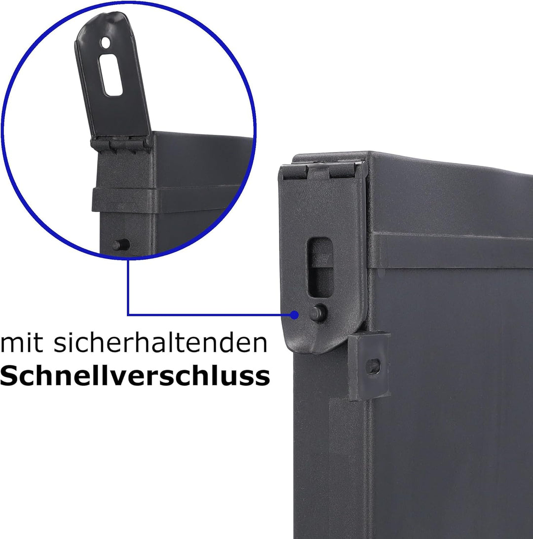 SAMETRUCK Dokumentenbehälter Dokumentenbox Eckig Dokumententasche LKW Auflieger Anhänger