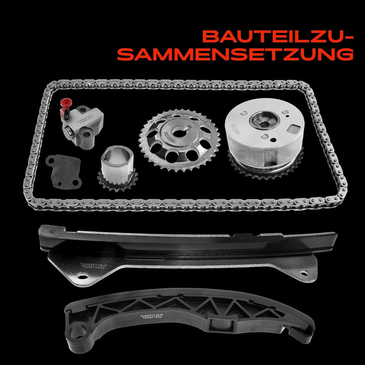 Frankberg Steuerkettensatz Kompatibel mit Cuore VII S-i-r-i-o-n 107 C1 Justy IV Aygo IQ Yaris 1.0L B