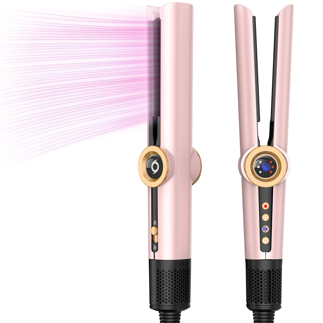 OKWRAP Air Straightener 110000RPM, Föhn Glätteisen, Haarglätter mit Luft 1200W, Glätteisen mit Föhn