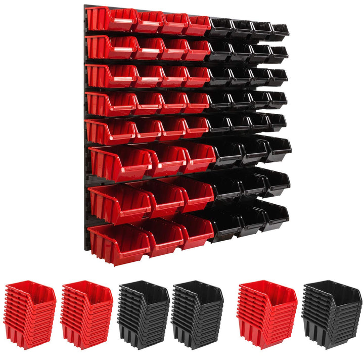 botle Lagersystem Wandregal 78 x 78 cm, Werkzeughalterungen, Stapelboxen Schüttenregal Sichtlagerkäs