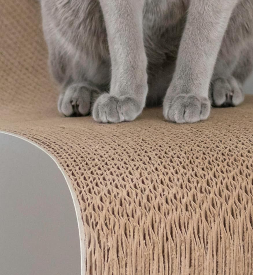 myKotty Stabile Kratzbank VIGO – Robustes Kratzmöbel für anspruchsvolle Katzen – Perfekt für Spielen