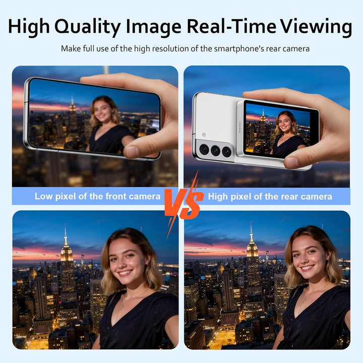 Bettdow Handy Selfie Monitor 3,97“, Magnetischer Smartphone Vlog Bildschirm für iPhone & Android Tel
