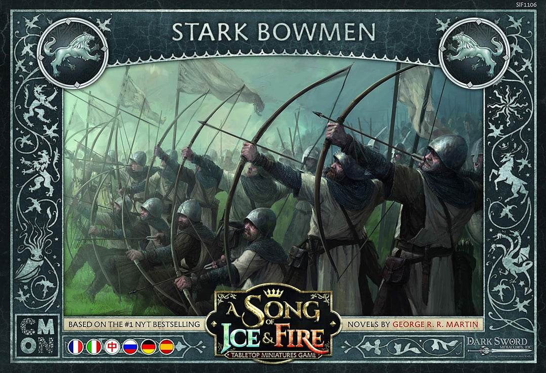 Asmodee | CMON | A Song of Ice & Fire – Bogenschützen von Haus Stark | Erweiterung | Tabletop | 2 Sp